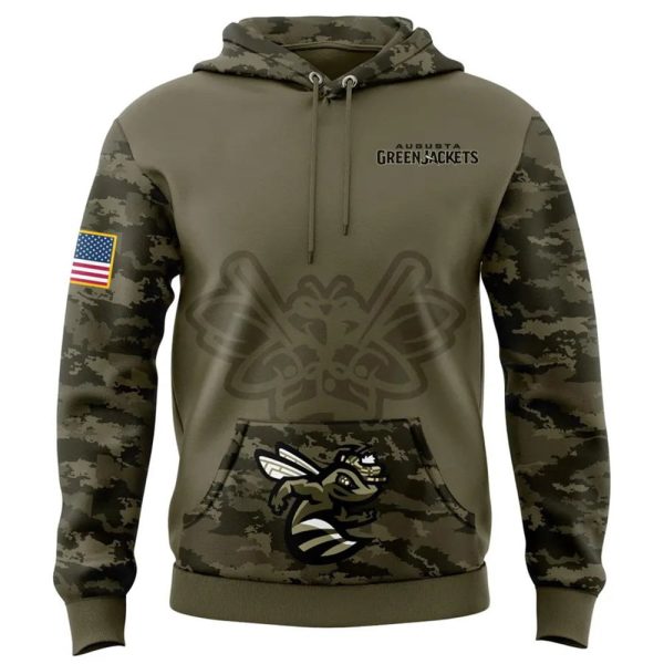 GreenJackets Military Appreciation 2025 Hoodie 2
