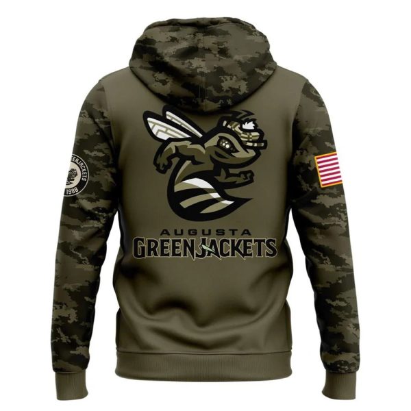 GreenJackets Military Appreciation 2025 Hoodie 3