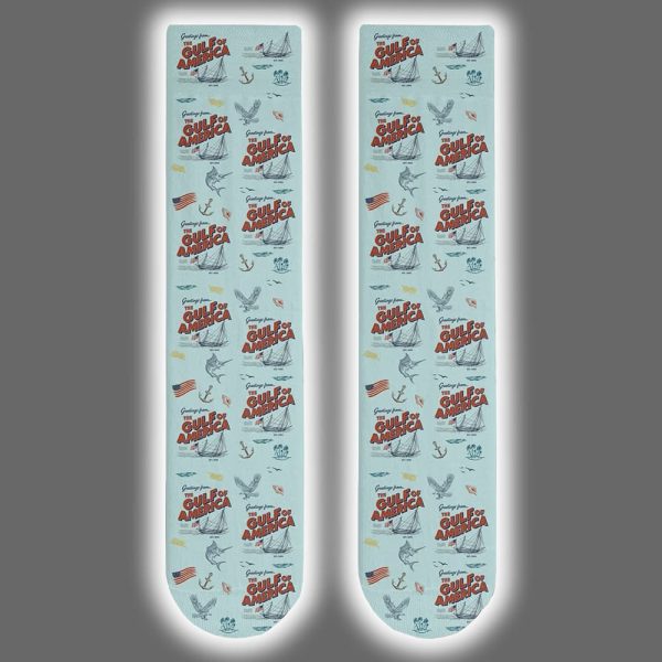 Greeting From The Gulf Of America Socks