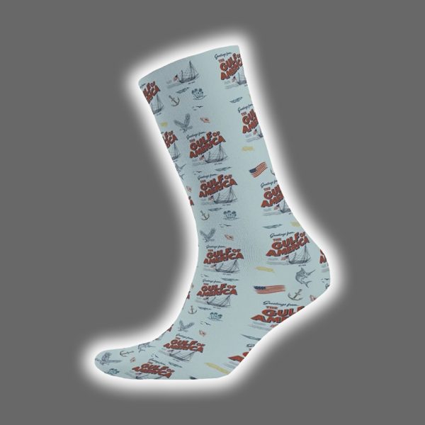 Greeting From The Gulf Of America Socks 2