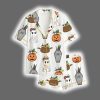 Halloween Cocktail Spooky Cocktails Halloween Summer Drinks Summerween Satin Pajama Set