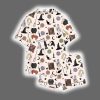 Halloween Witches Black Cat Satin Pajama Set 2