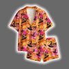 Halloween Witchy Pumpkin Satin Pajama Set