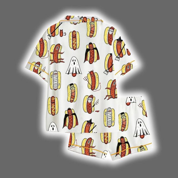 Halloweiners Summerween Halloween Satin Pajama Set 2