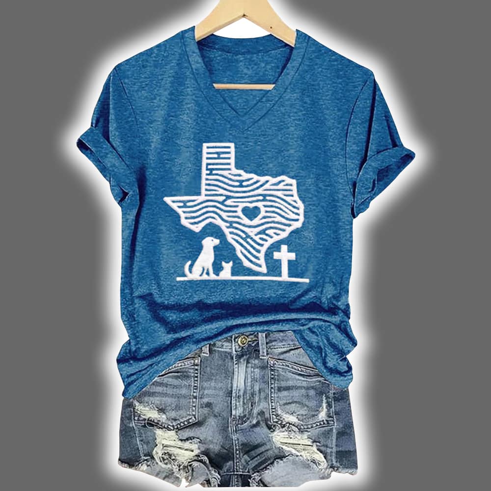 Heart Of Texas Pet Relief Print Shirt Heart Of Texas Pet Relief Print Shirt