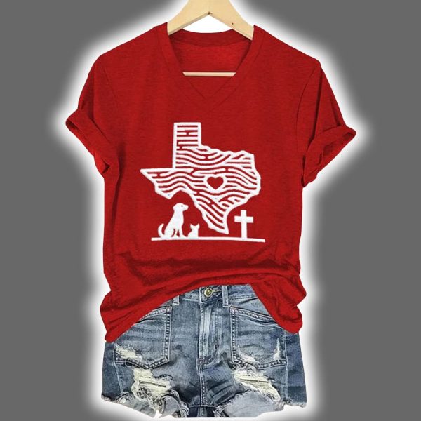 Heart Of Texas Pet Relief Print Shirt 2