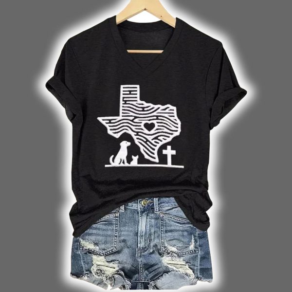 Heart Of Texas Pet Relief Print Shirt 3