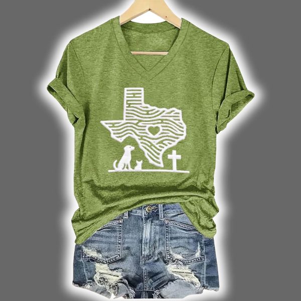Heart Of Texas Pet Relief Print Shirt 4