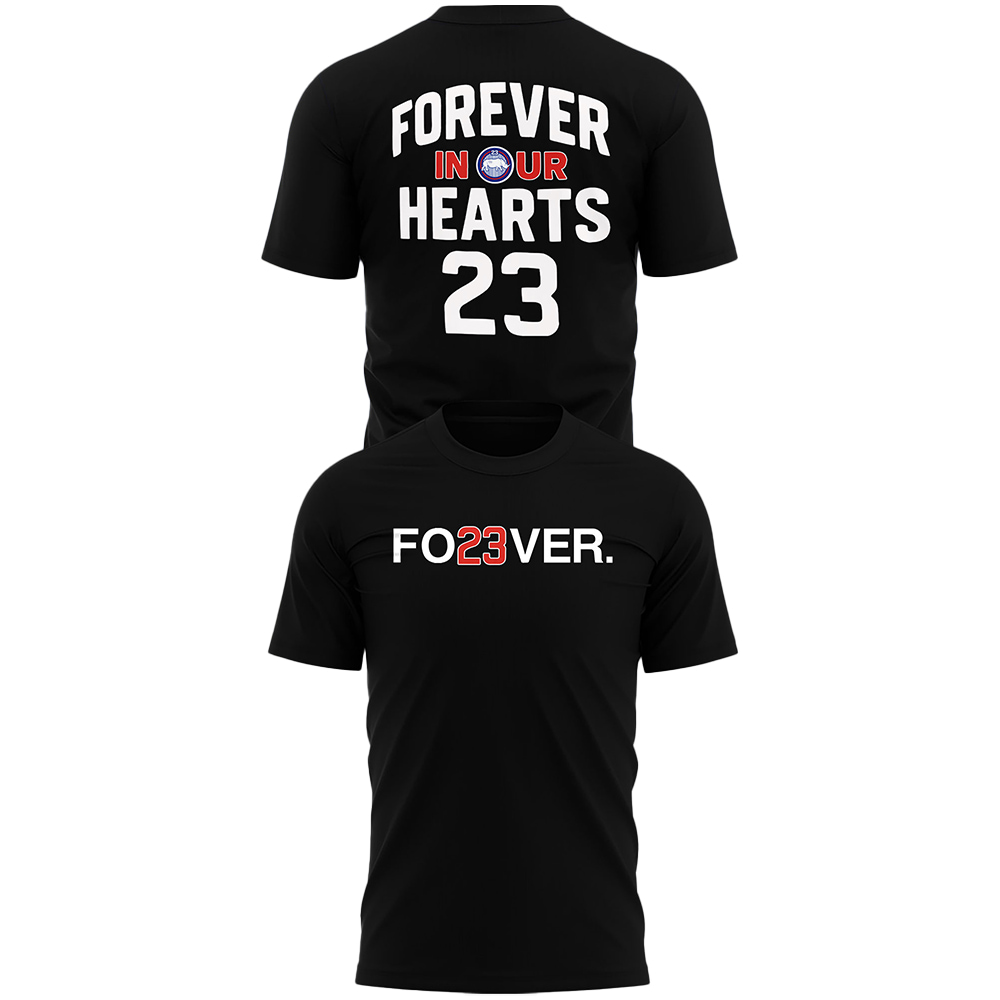 Honor Ryne Sandberg Fo23ver Cubs Forever In Our Hearts Two-Sided Shirt Honor Ryne Sandberg Fo23ver Cubs Forever In Our Hearts Two-Sided Shirt