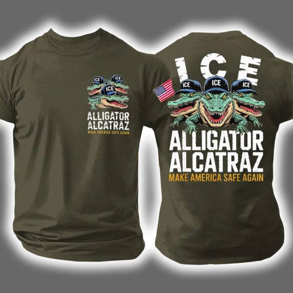 ICE Alligator Alcatraz Make America Safe Again Shirt