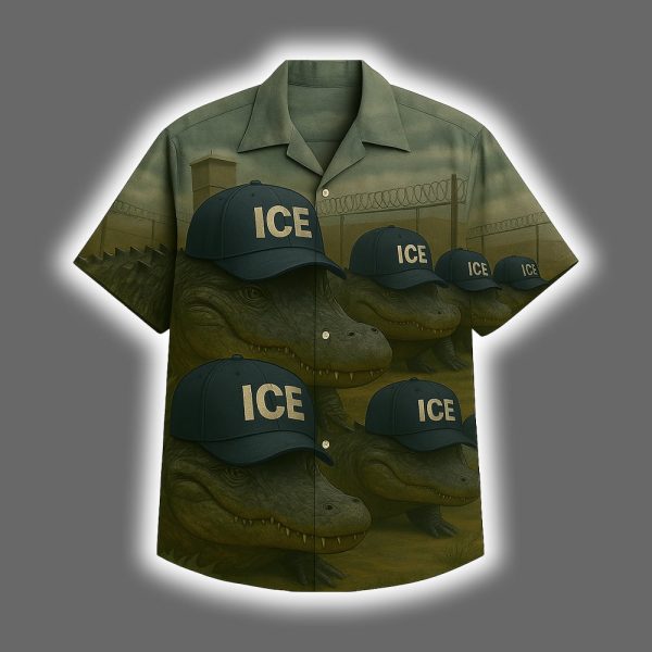ICE Alligators Outside Florida Prison Hawaiian Shirt