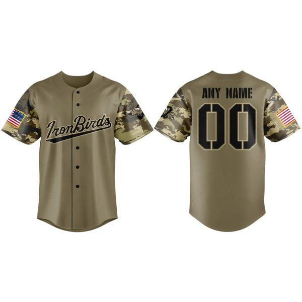 IronBirds Military Appreciation Night 2025 Baseball Jersey