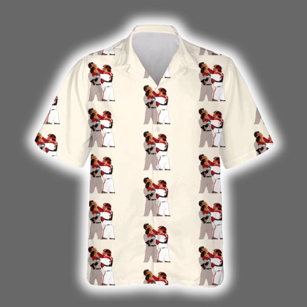 Jason Varitek Alex Rodriguez Brawl Hawaiian Shirt 2