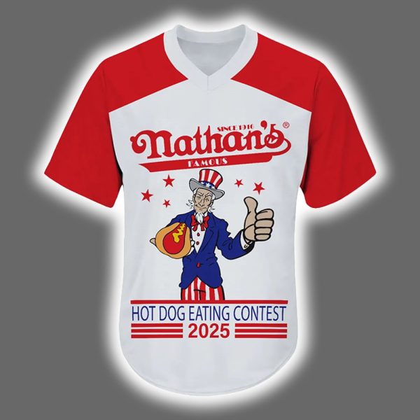 Joey Chestnut Personal Best Nathan Hot Dog Eating Contest Jersey 2025 2