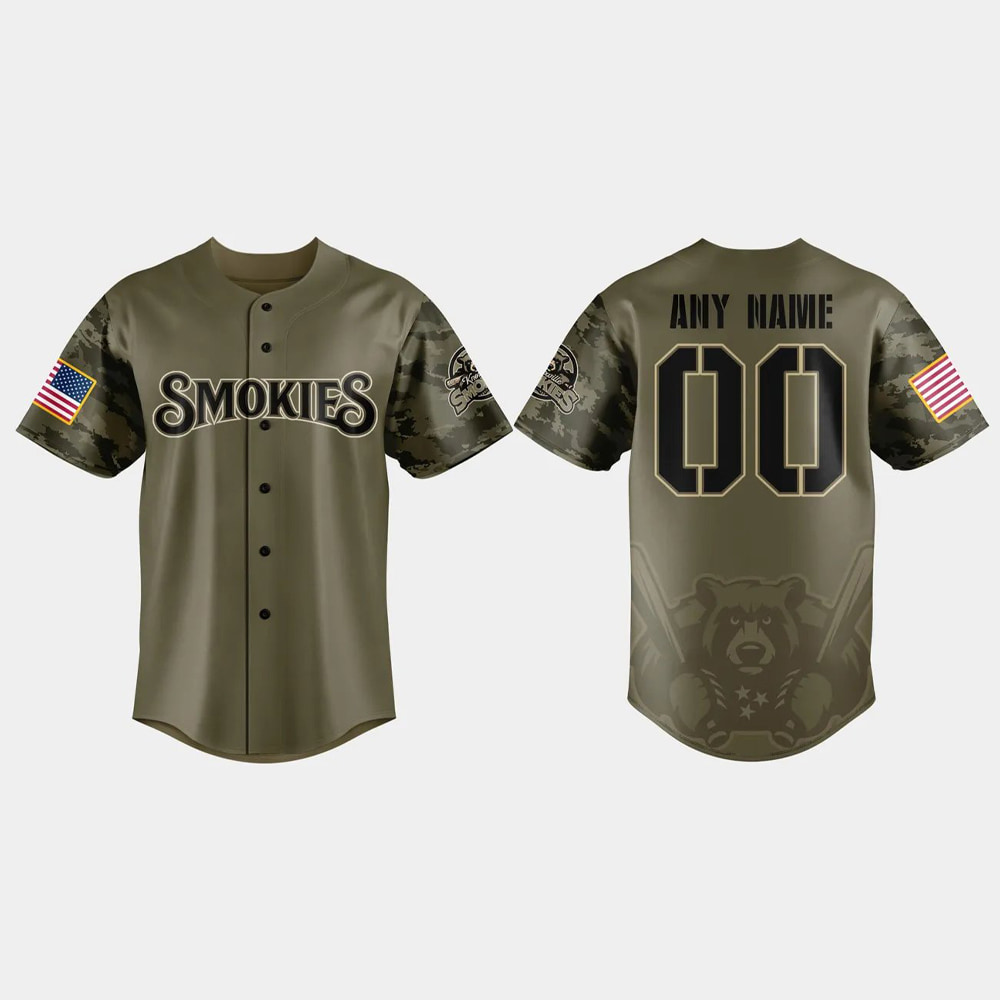 Knoxville Smokies Military Appreciation 2025 Jersey Knoxville Smokies Military Appreciation 2025 Jersey