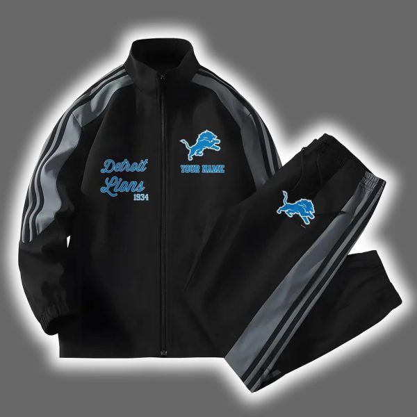 Lions Football Versatile Personalized Sport Set Jacket And Pants 2