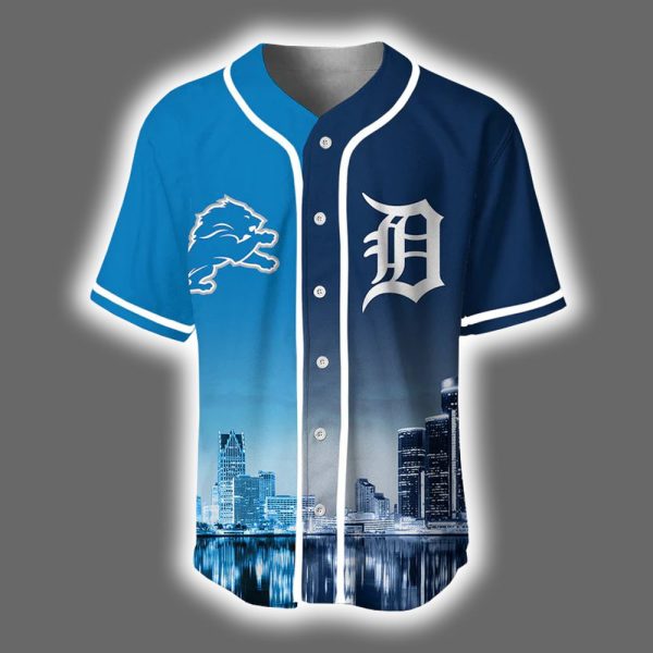Lions x Tigers Skyline Customized Jersey 2