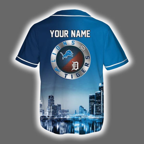 Lions x Tigers Skyline Customized Jersey 3