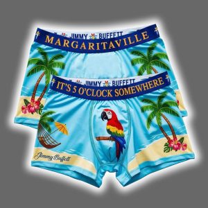 Jimmy Buffett Margaritaville It's 5 O'clock Somewhere Men's Boxer Briefs