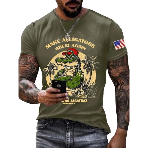 Make Alligators Great Again ICE Maga Hat Alligator Alcatraz Everglades Shirt 4