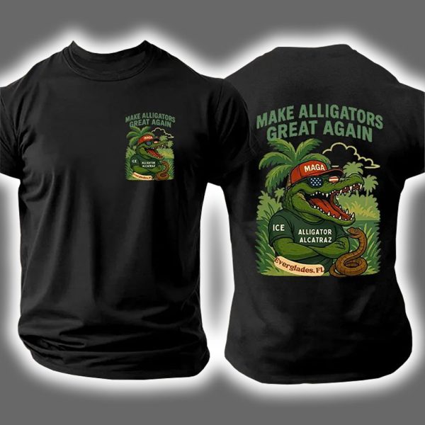 Make Alligators Great Again MAGA Hat Everglades Florida Two Sided Shirt 2
