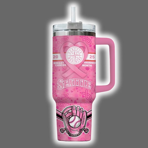 Mariners 2025 Breast Cancer Awareness Month Tumbler 3