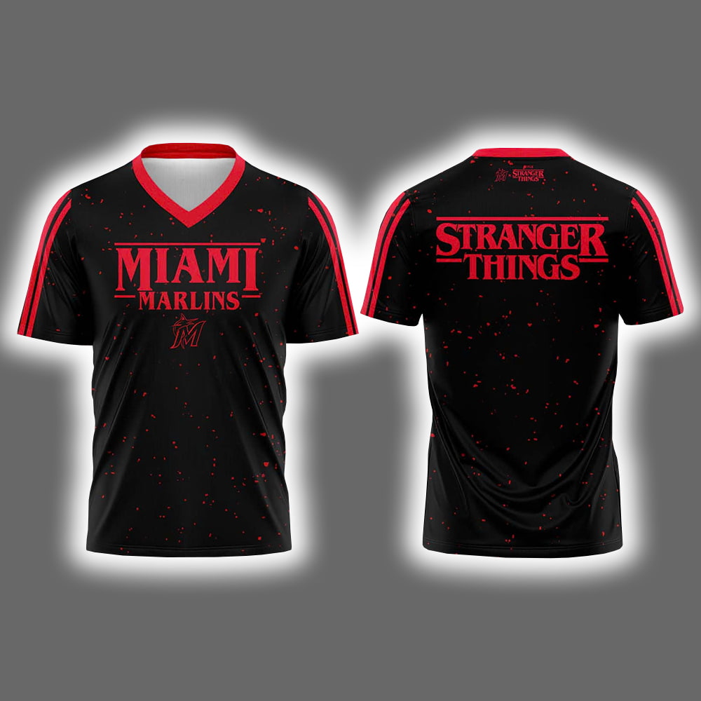Marlins Stranger Things Night 2025 Football Jersey Marlins Stranger Things Night 2025 Football Jersey