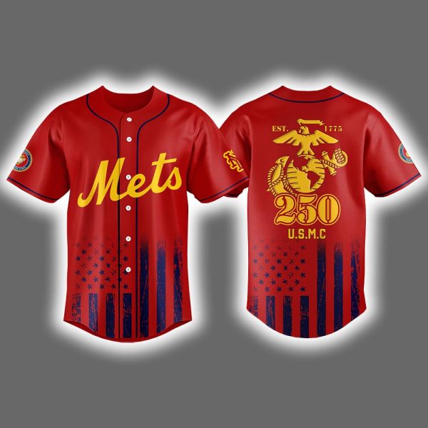 Mets 2025 USMC 250th Birthday Jersey