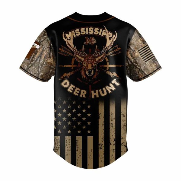 Mississippi Braves x Hunting Baseball Jersey 2025 3