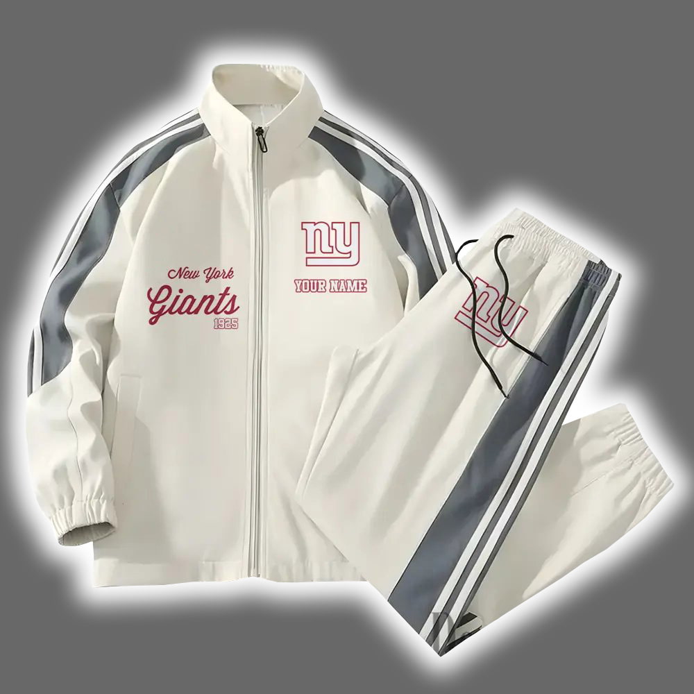 NY Giants Football Versatile Personalized Sport Set Jacket And Pants NY Giants Football Versatile Personalized Sport Set Jacket And Pants