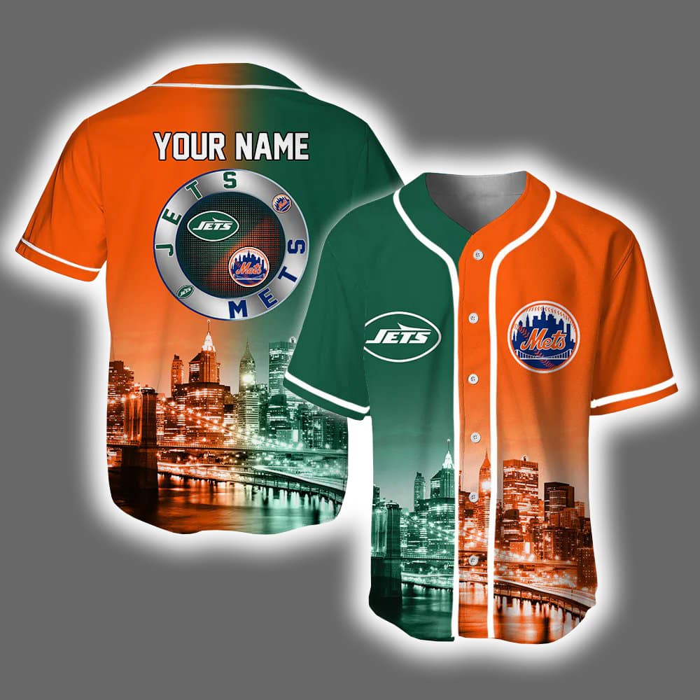 NY Mets x Jets Skyline Personalized Jersey NY Mets x Jets Skyline Personalized Jersey