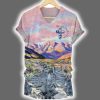 New Mexico Stronger Than The Storm Printed T-Shirt
