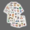 New York City Travel Journal Satin Pajama Set 2