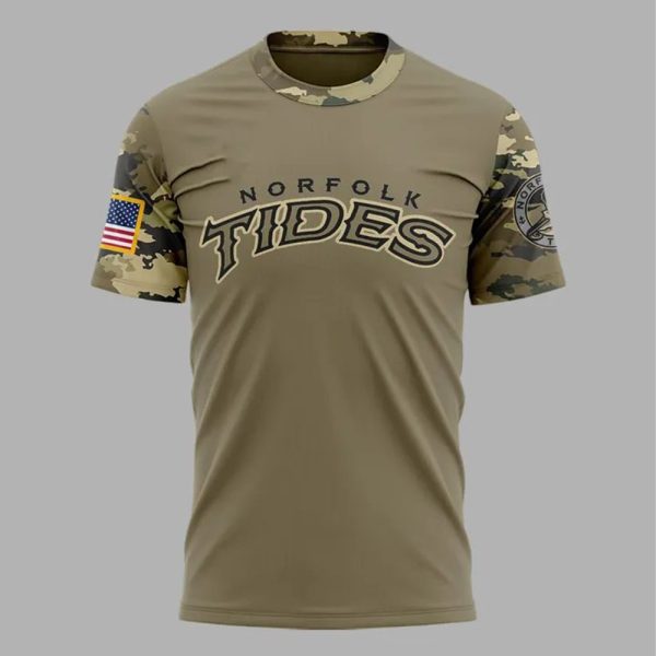Norfolk Tides Military Appreciation Night 2025 Shirt 2