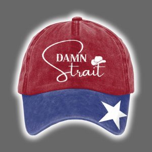 Damn Strait Country Music Print Hat