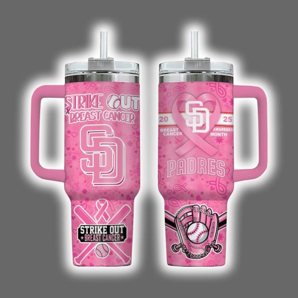 Padres 2025 Breast Cancer Awareness Month Tumbler