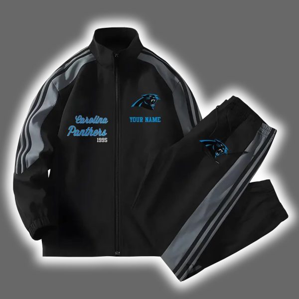 Panthers Football Versatile Personalized Sport Set Jacket And Pants 2