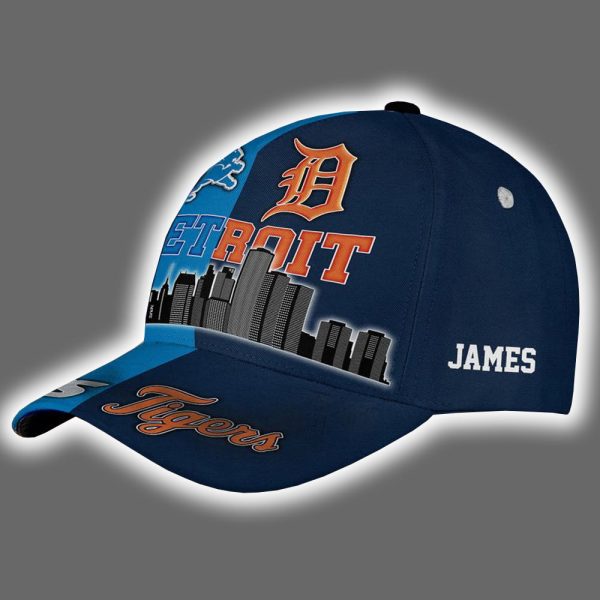 Personalized Tigers x Lions Skyline Classic Cap 2