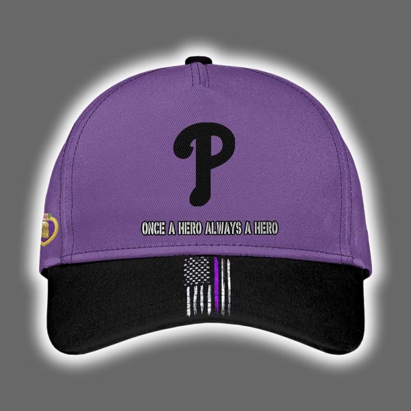 Phillies 2025 National Purple Heart Day Jersey 2