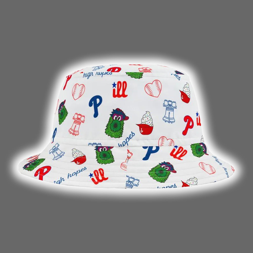 Phillies Phillie Phanatic Ice Cream Sundae Bucket Hat Phillies Phillie Phanatic Ice Cream Sundae Bucket Hat