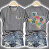 Pray For Texas Strong Floral Two Sided Shirt 3