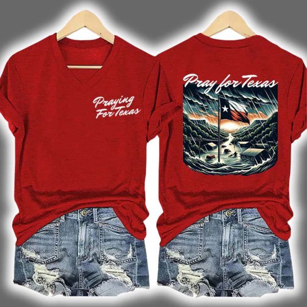 Praying For Texas Two-Sided Shirt