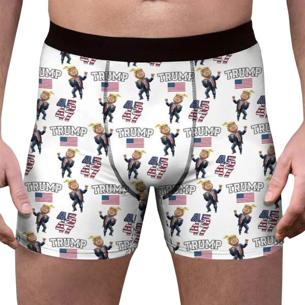 President Trump 45th 47th Mens Boxer Briefs 2