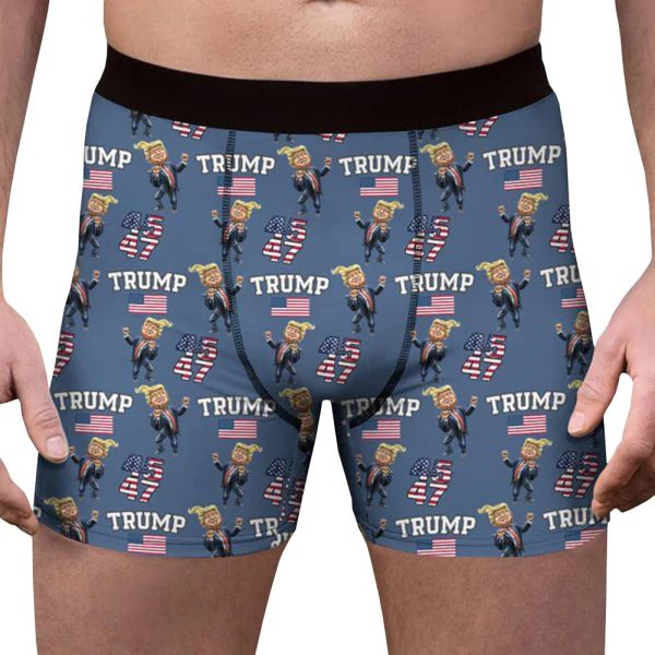 President Trump 45th 47th Mens Boxer Briefs 3