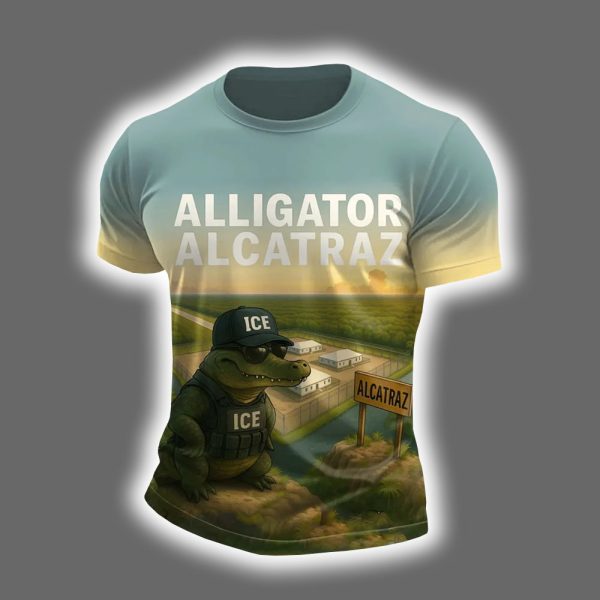 Prison Alligator Alcatraz ICE Hat Shirt