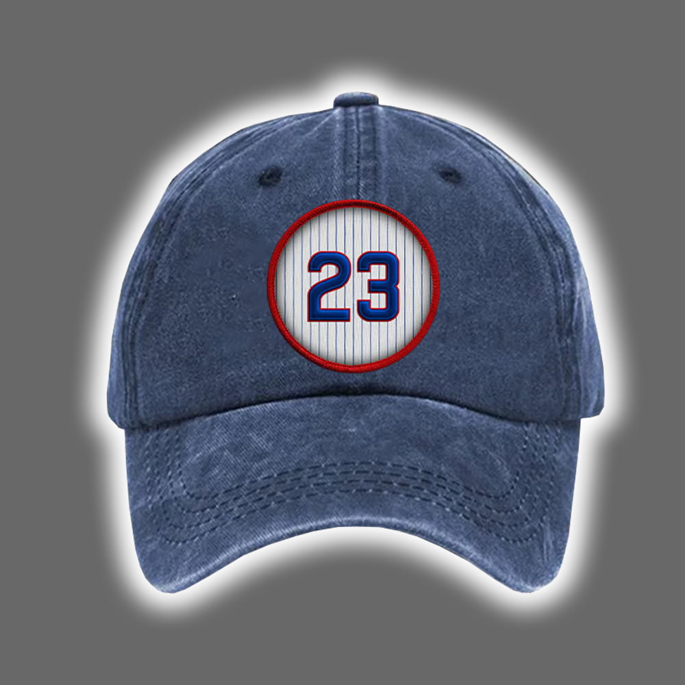 RIP Ryne Sandberg Cubs 23 Printed Hat RIP Ryne Sandberg Cubs 23 Printed Hat