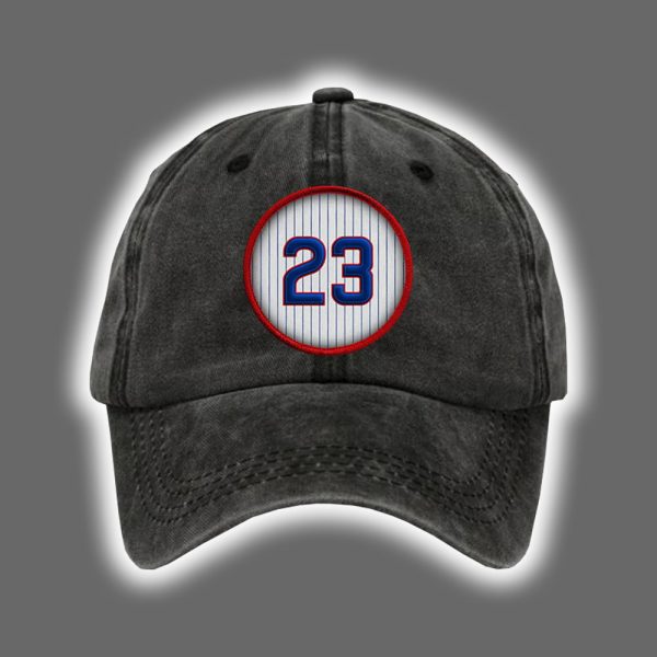 RIP Ryne Sandberg Cubs 23 Printed Hat 2