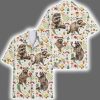 Raccoon Mushroom Hawaiian Shirt