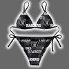 Raiders Football Triangle Bikini Swimsuit
