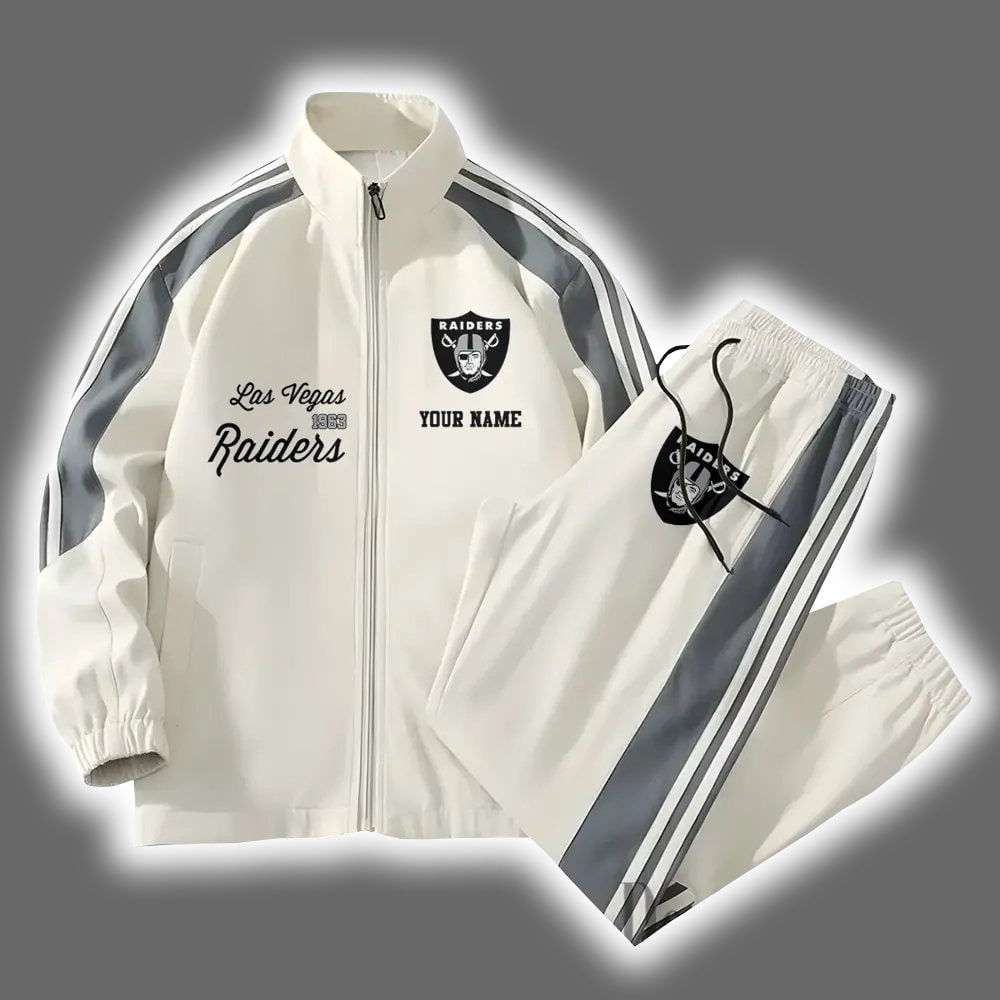 Raiders Football Versatile Personalized Sport Set Jacket And Pants Raiders Football Versatile Personalized Sport Set Jacket And Pants